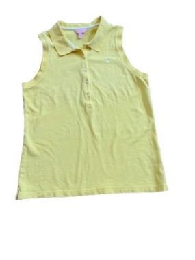 Lilly Pulitzer Yellow Sleeveless Polo Tank